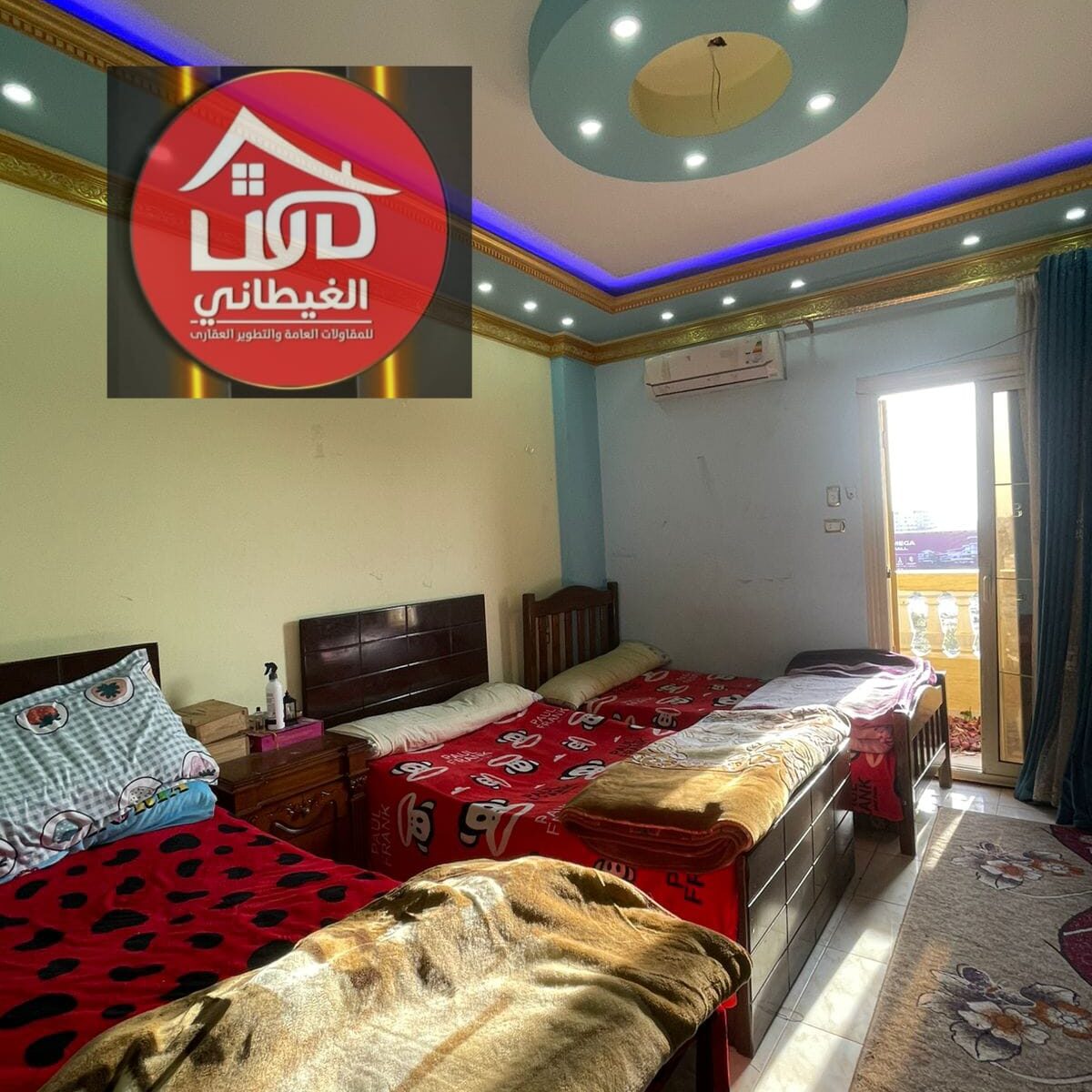 شقة للبيع أمام ساحة المركزية دمياط الجديدة 3 غرف تشطيب كامل جاهزة للسكن